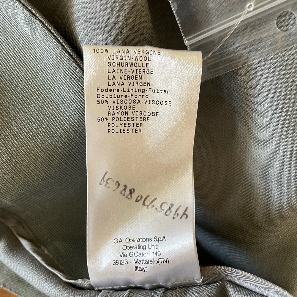 Giorgio Armani Trousers Dress Pants Gray Size 46 Career Business Designer EUC - Picture 7 of 14